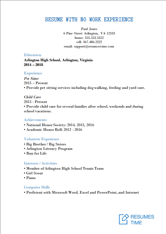 Entry Level Resume Samples Examples Template To Find The Best Job